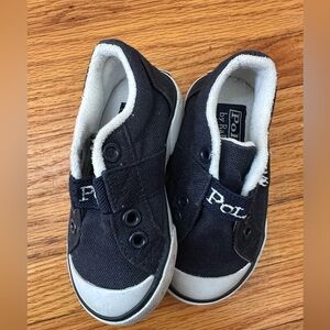 Polo by Ralph Lauren Kids navy blue and white Sneakers
